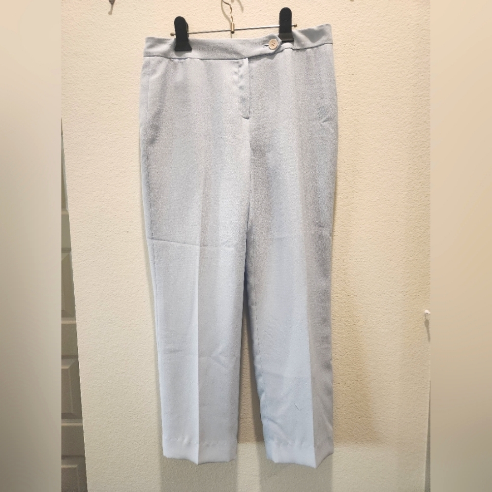 90s Roem Korean Brand Light Blue Dress Ankle Cut Pants
